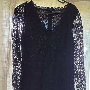 Bebe black lace dress